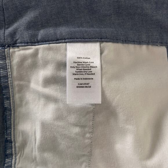 Talbots Plus Womens Pants 18W Light Blue Cotton Lightweight - Picture 8 of 11